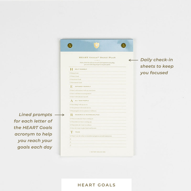 Notepad • HEART Goals™ Daily Plan