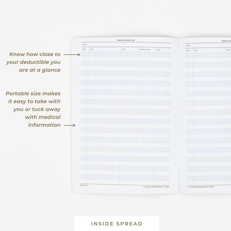 Un plan de salud • Cuaderno de registro de gastos
