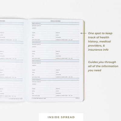 A Plan for Health • Medical Organizer