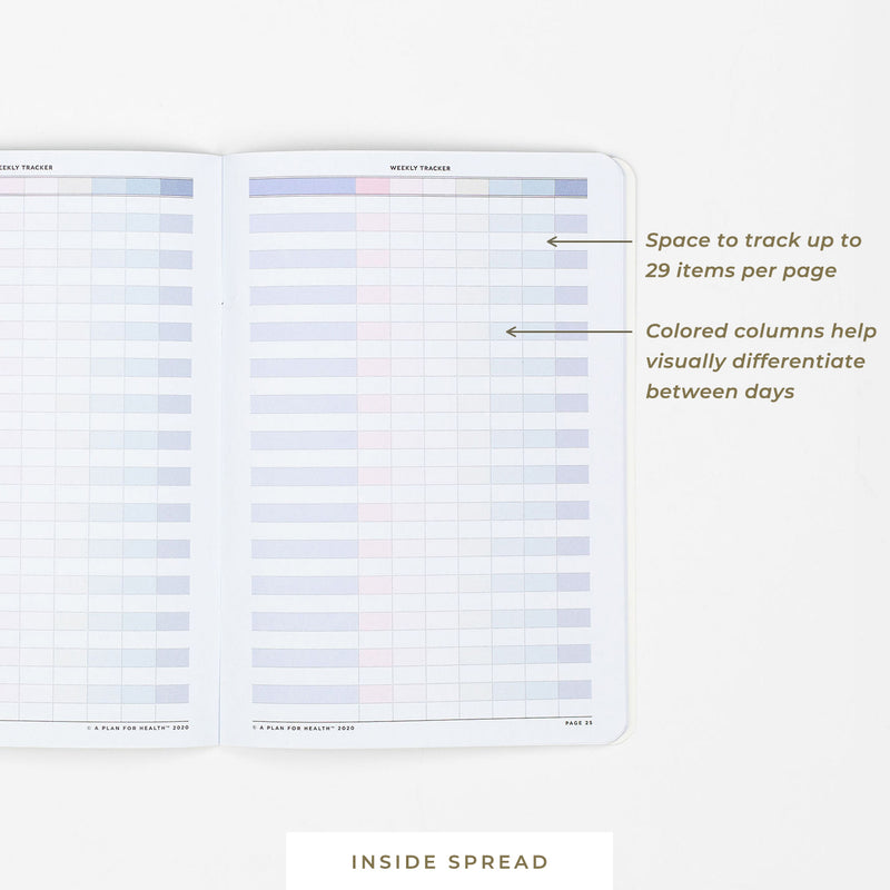A Plan for Health • Weekly Tracker Notebook