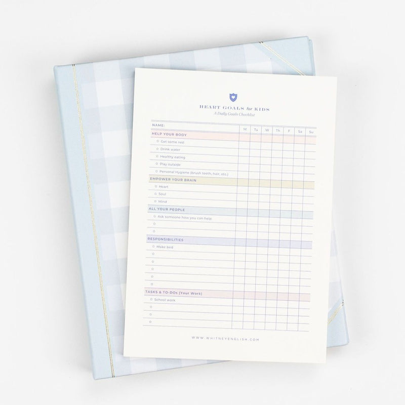 Bloc de notas • Adhesivo • HEART Goals™ para niños