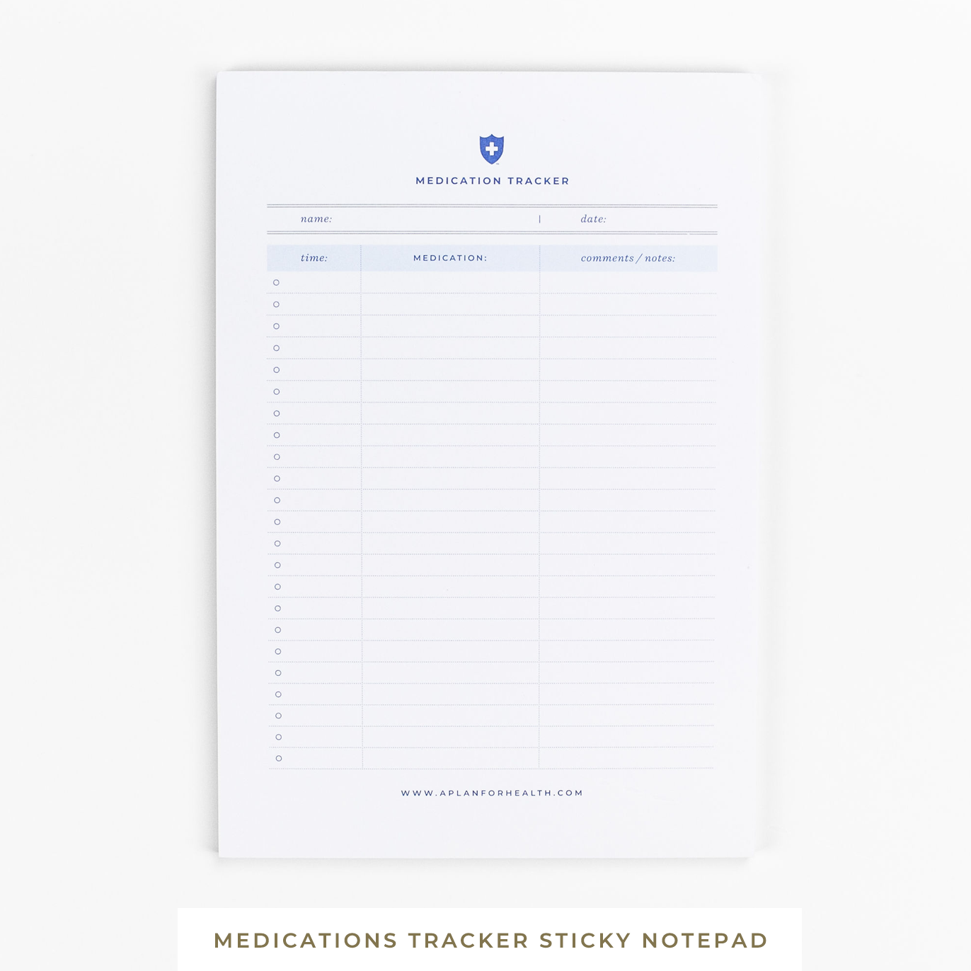Notepad • Medication Tracker Sticky