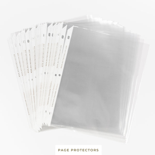 Binder System || Page Protectors, Set of 25 - Whitney English Shop