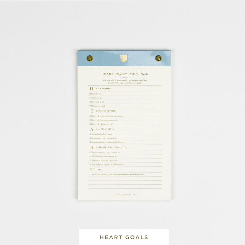 Notepad • HEART Goals™ Daily Plan